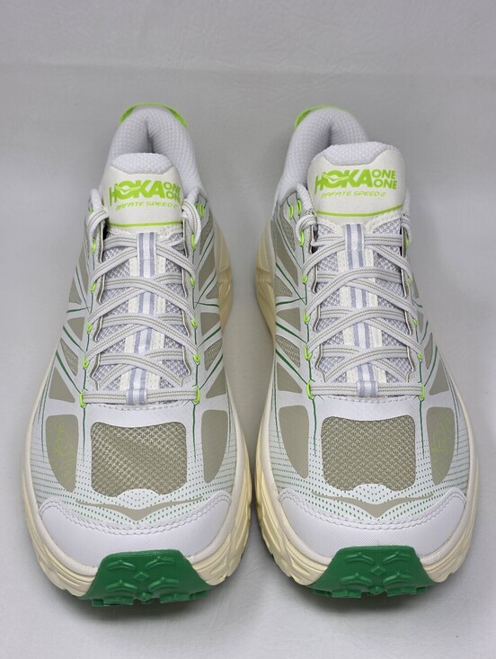 HOKA Mafate Speed 2 White/Fresh Cut Grass Men\'s Size 13 Trail Running Shoes New main image 3
